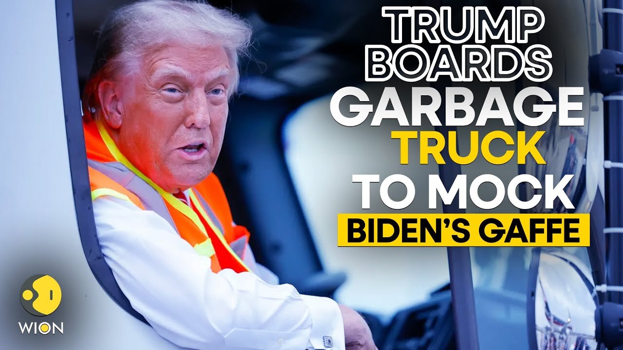 USA News: Trump Deploys Garbage Truck ‘In Honor Of Joe Biden And Kamala Harris’