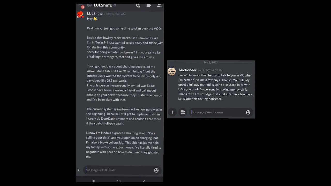Discord Drama Bit more Explanation Behind Those Screenshots & why I did what I did