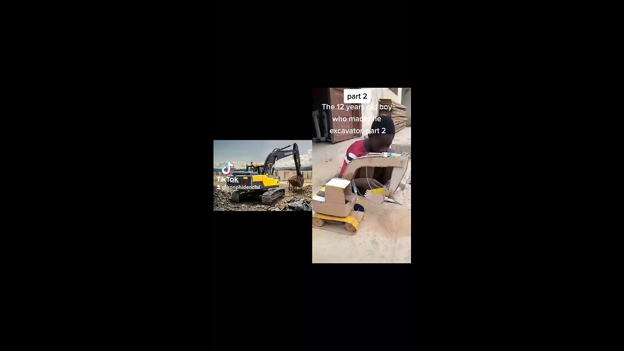 A 12 years old boy in made an excavator!!!.