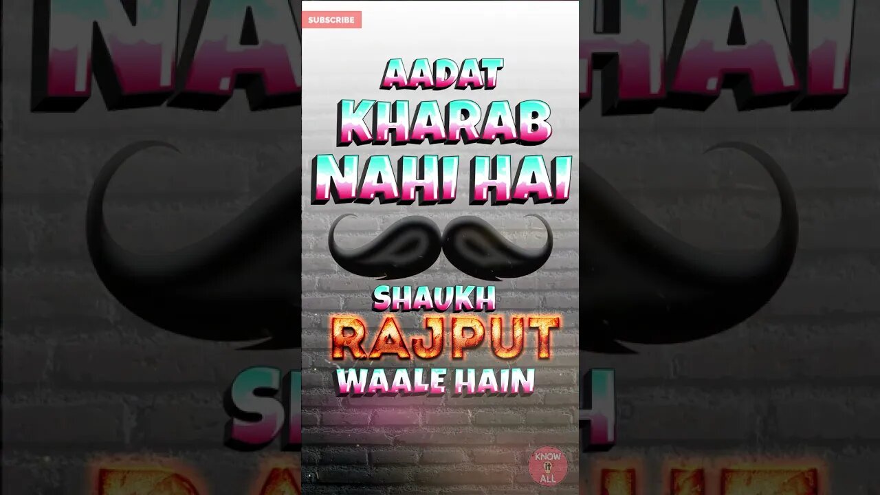 RAJPUT 🦾🦾ATTITUDE STATUS #short#attitudestatus#trending#carryminati#ManojDey#CreatorsExplain#yourjai