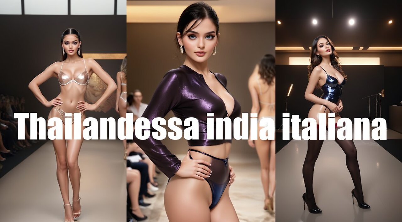 A.i. Minx lingerie Models : Italiana India Thailandessa Bollywood #fashiondesign #show