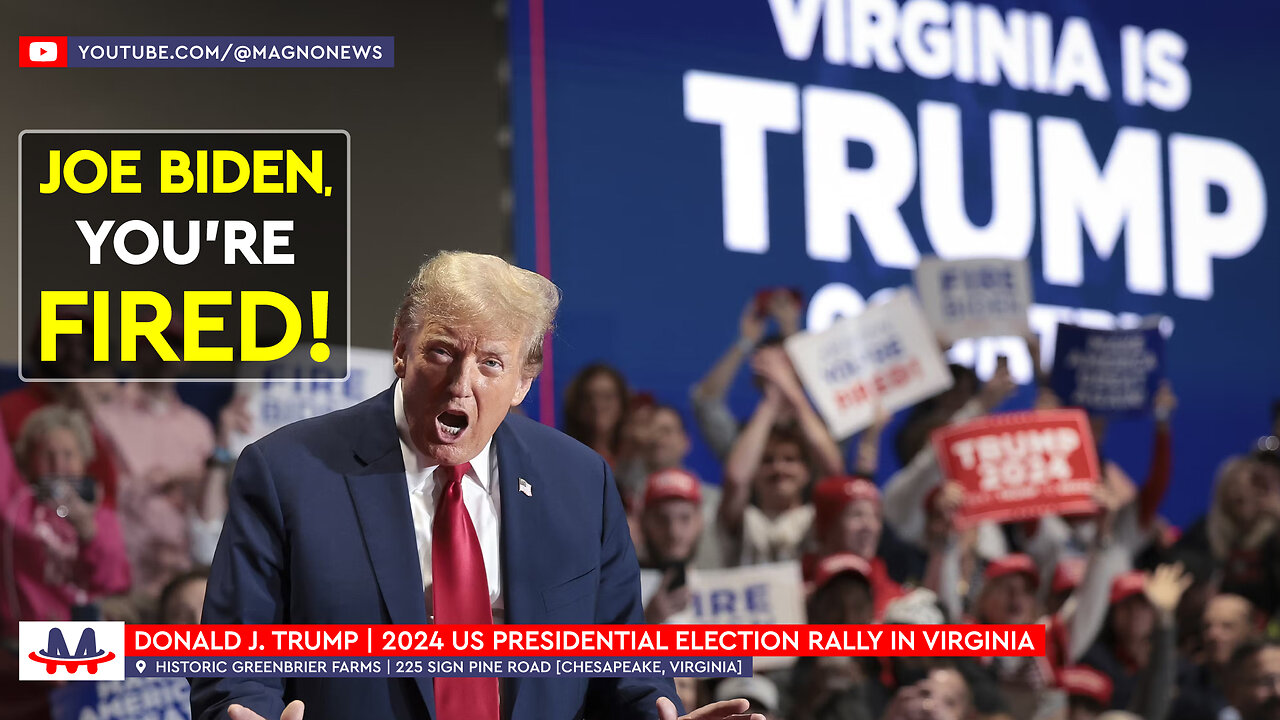 🇺🇸 Donald Trump | 'Joe Biden, you're Fired!' Rally in Chesapeake, Virginia (June 28, 2024)