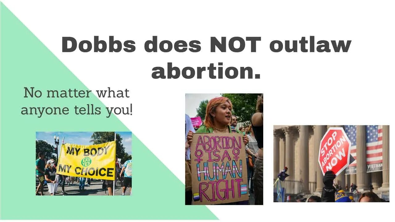 What the Dobbs Opinion REALLY Means