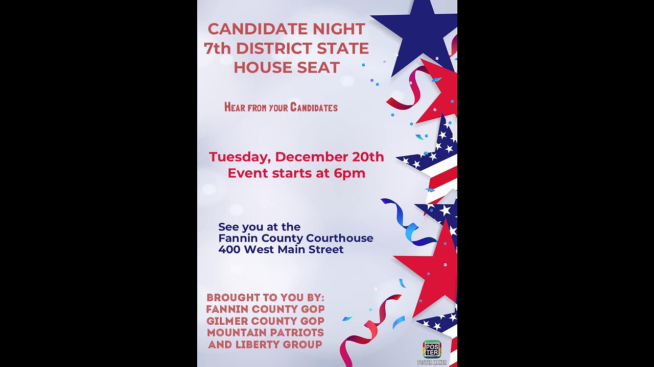 Candidate Night for the GA State House District 7th seat