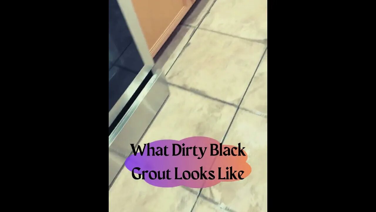 What Dirty Black Grout Looks Like