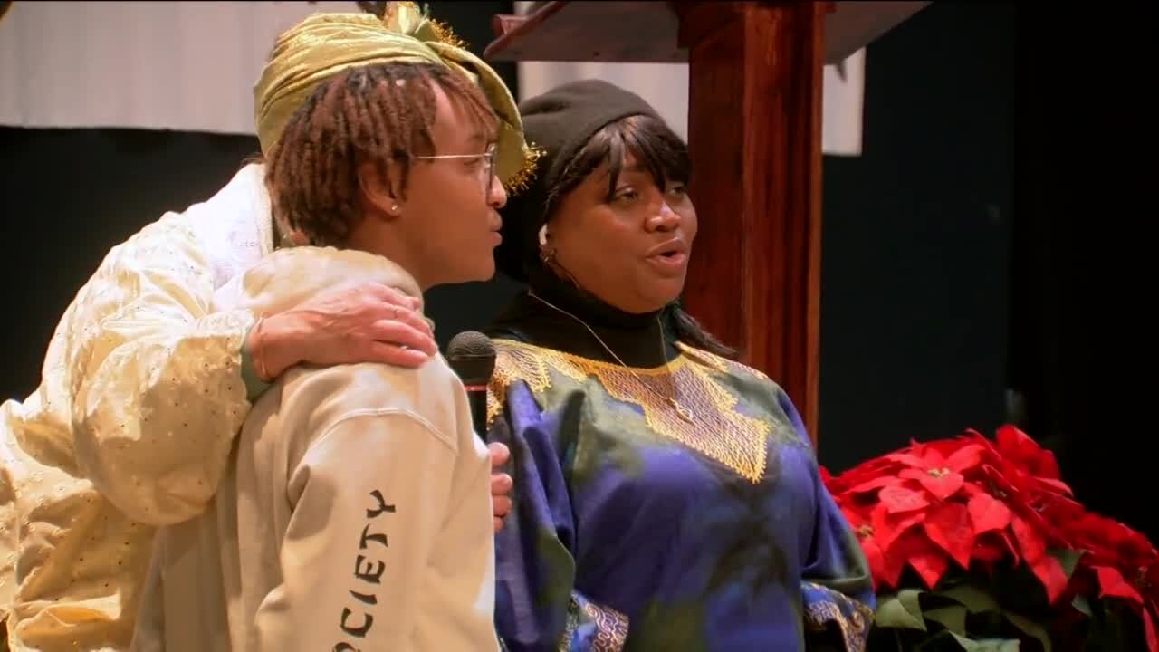 Celebrating the first day of Kwanzaa