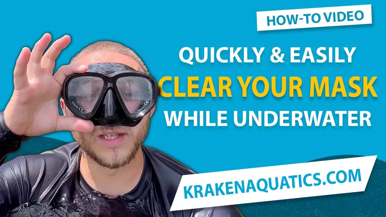 How To Quickly & Easily Clear Your Mask While Underwater | Scuba Diving Tip for Beginners