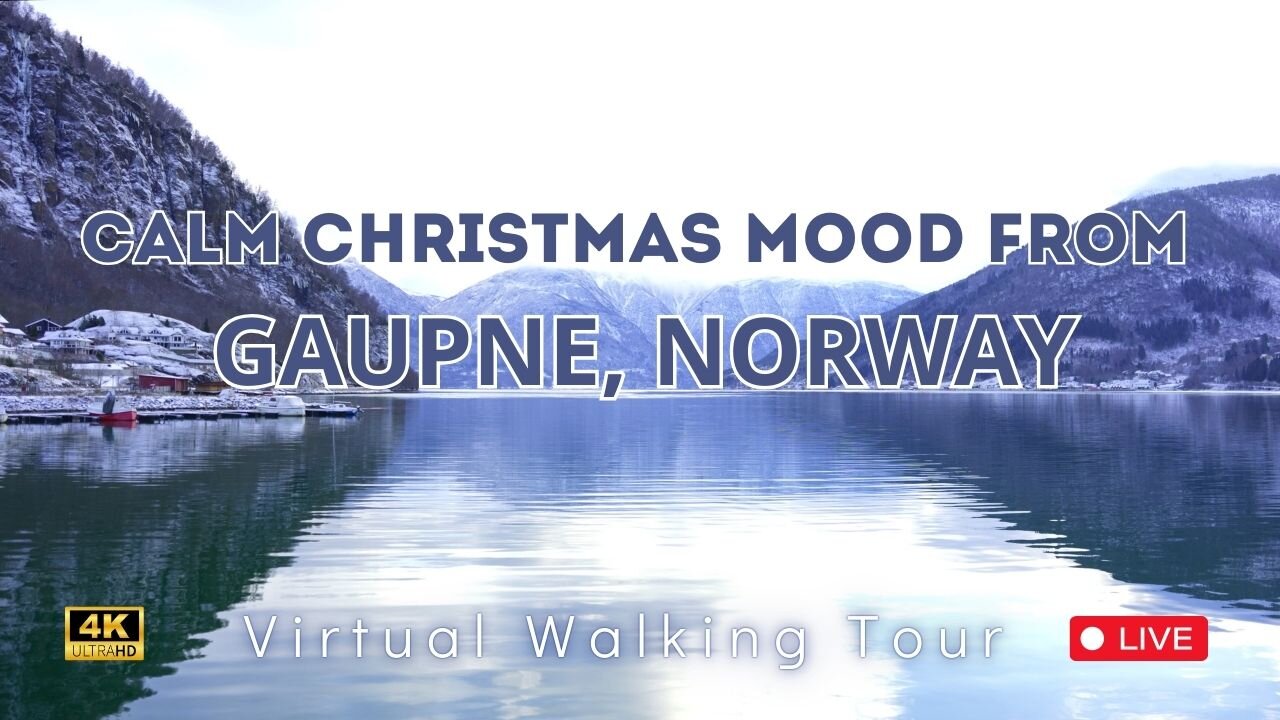 🎄 Christmas Vibes in Norway: Gaupne's Majestic Fjord Life 🛶❄️