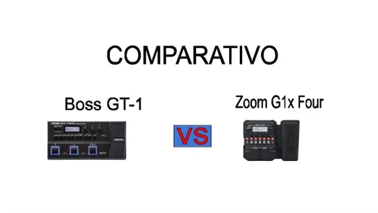 Boss GT1 vs Zoom G1x Four - Comparativo de pedaleiras