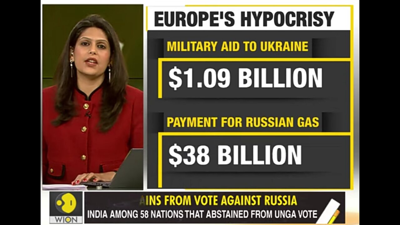 This is madness: 1.09 billion dollars to Ukraine and 38 billion dollars to Russia,