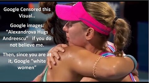 Pure class from Alexandrova of Russia as she hugs Andreescu - Google Woke Chimps Censored this Visual