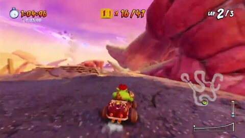 Out Of Time Sapphire Relic Race Gameplay - Crash Team Racing Nitro-Fueled (Nintendo Switch)