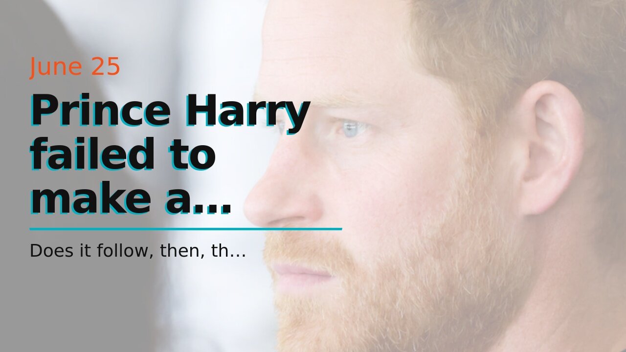 Prince Harry failed to make a podcast pitch about fatherhood and childhood trauma