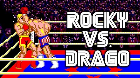 Rocky vs. Drago - Treino, luta e final do jogo de Master System Rocky (1987)