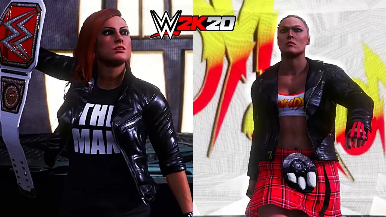 WWE 2K20: Becky Lynch Vs Ronda Rousey - Dream Match | WrestleMania