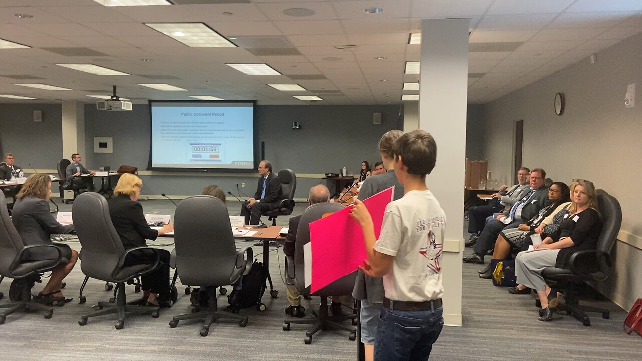 6/15/23 VA Board of Health MTG Young Lady