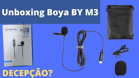 Unboxing Microfone Boya BY M3