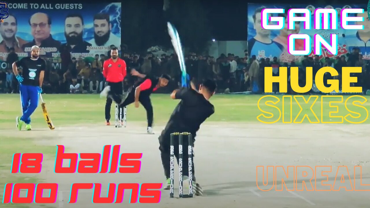 SuperHitting __18 Balls! - 100 Runs! Unbelievable Run Chase