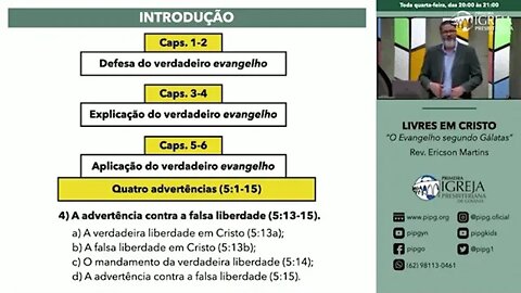 Influências do Espírito no viver cristão (Gálatas 5.16-18) - Rev. Ericson Martins