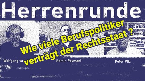 Herrenrunde #5: Wie viel Berufspolitiker verträgt der Recht(s)staat?