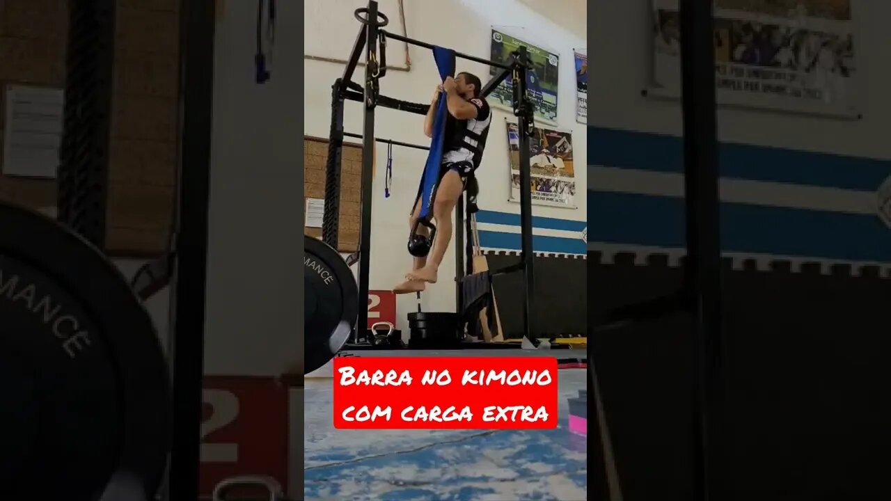 Barra no Kimono com carga extra