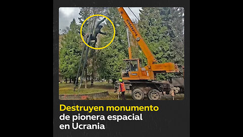 Demuelen en Ucrania el monumento a la primera mujer cosmonauta