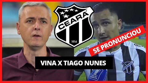 VEJA O QUE VINA FALOU APÓS VIDEO POLEMICO DE TIAGO NUNES - NOTÍCIAS DO CEARÁ