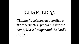 Exodus Chapter 33 (Bible Study)