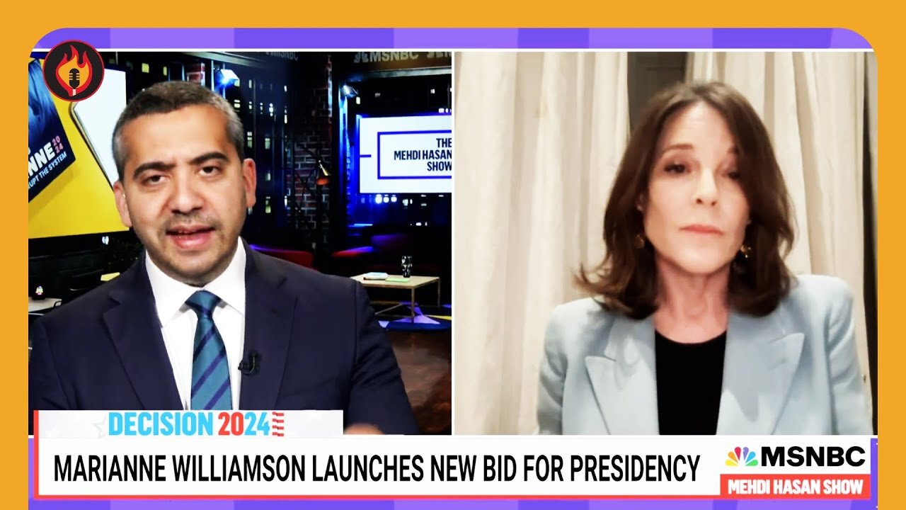 MSNBC's Mehdi Hasan SMEARS Marianne as Spoiler | Breaking Points