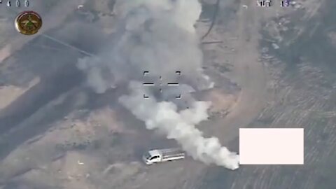 Crazy Secondary Explosions After Drone Strike