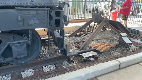 Checking out the locomotive