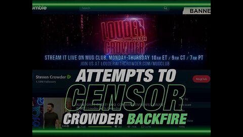 Attempts to Censor Steven Crowder Backfire
