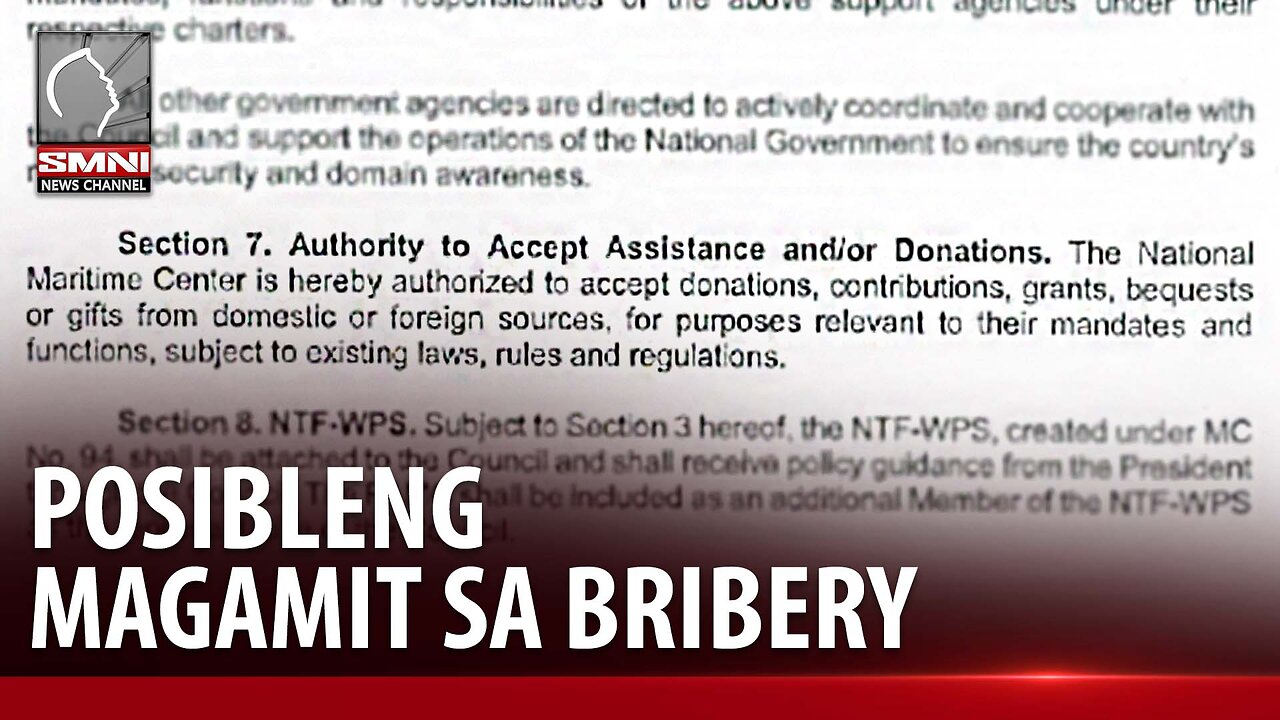 Probisyon sa EO 57 para tumanggap ng foreign donations, posibleng magamit sa bribery