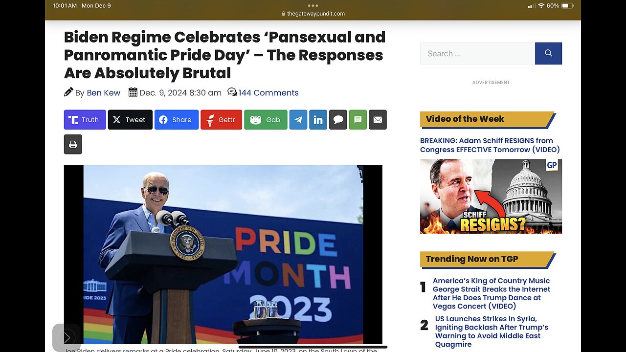 Biden Regime Celebrates ‘Pansexual and Panromantic Pride Day’ – The Responses Are Absolutely Brutal