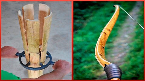 Master Woodworker Makes Arrows & Bow from Bamboo | Japanese Joinery @woodenren