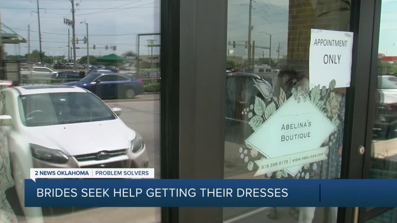 Brides Seek Help Getting Their Dresses