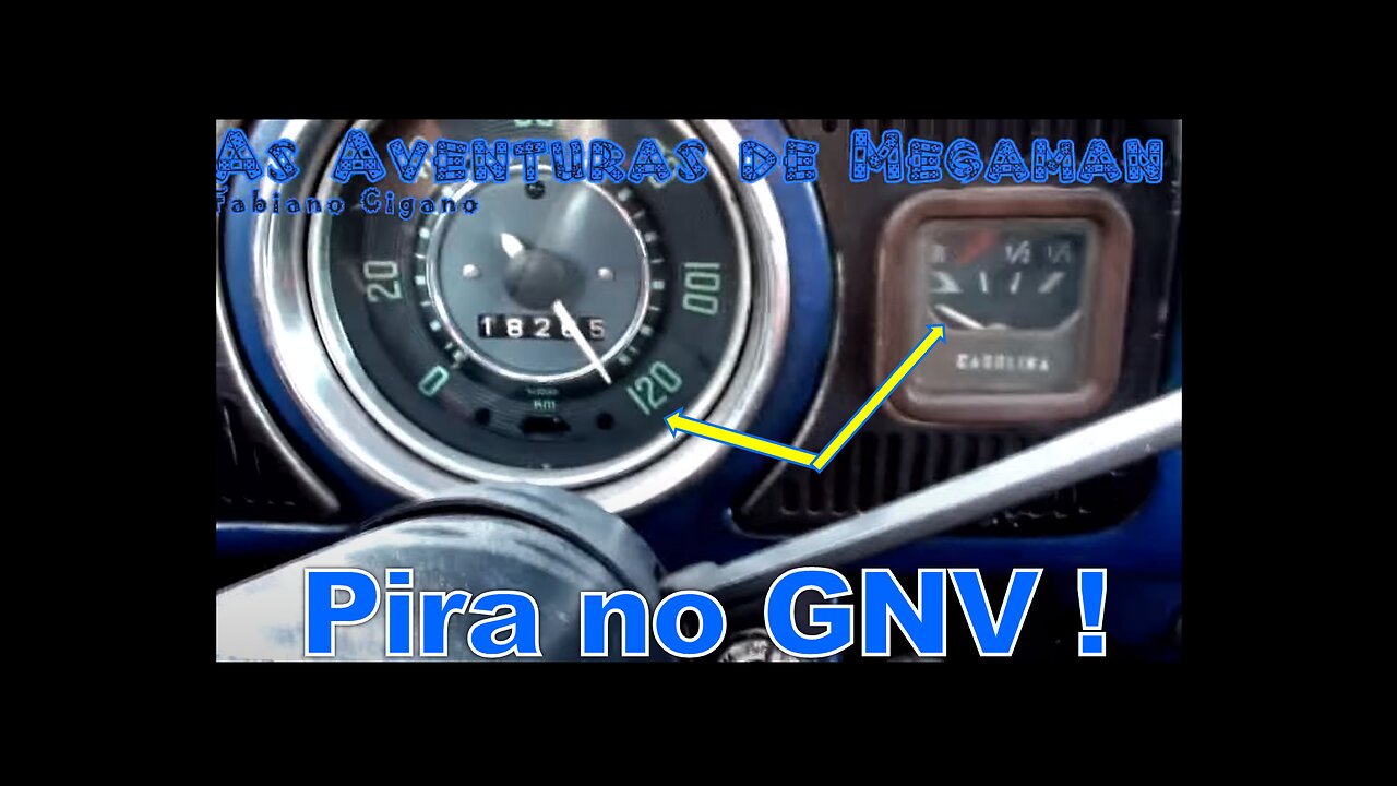 MEGAMAN O FUSCA A 160km/h no GNV perseguindo caminhoes