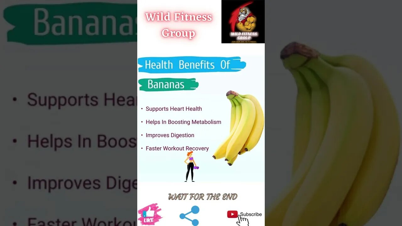 🔥Health benefits of bananas🔥#shorts🔥#wildfitnessgroup🔥24 May 2022🔥