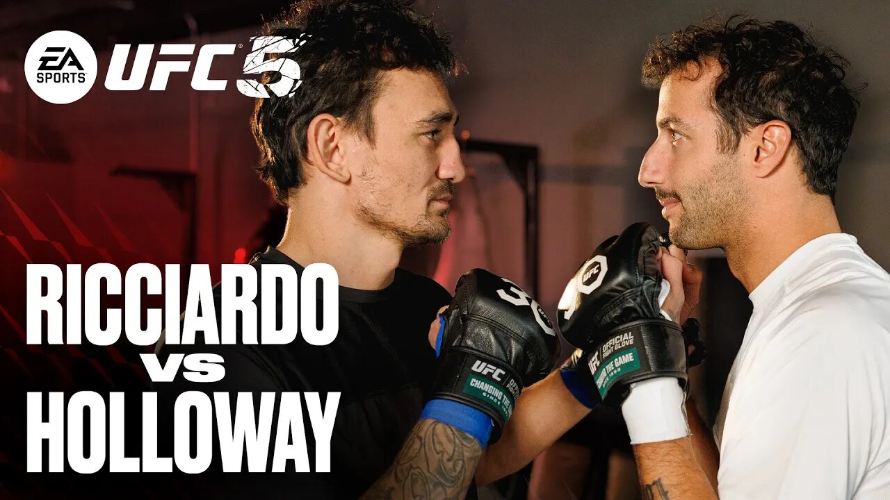 F1 Driver Daniel Ricciardo Tries #UFC5 Training with Max Holloway