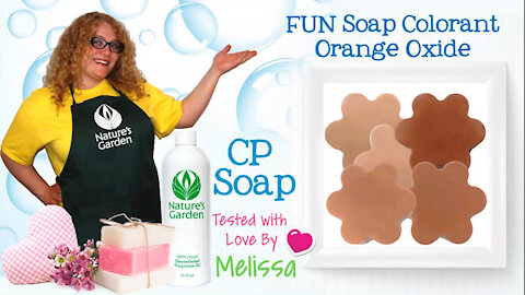 Soap Testing Orange Oxide Soap Colorant- Natures Garden