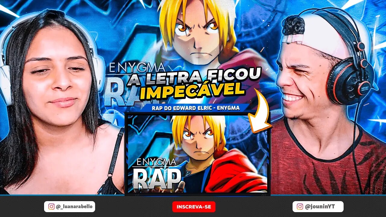 Rap do Edward Elric (Fullmetal Alchemist) | Coração de Aço | Enygma 70 | [React RapNerd] 🔥