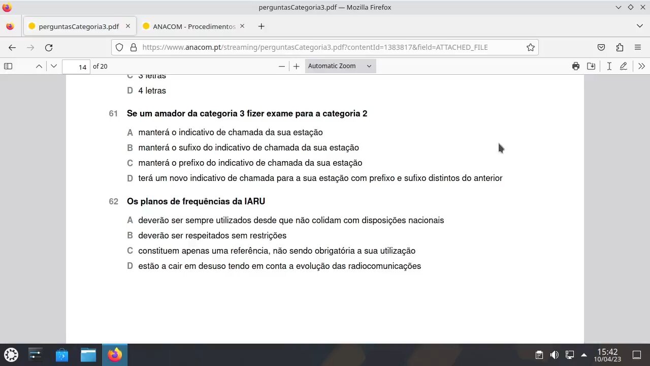 Preparação para o exame de radioamador de categoria 3 - Parte 3