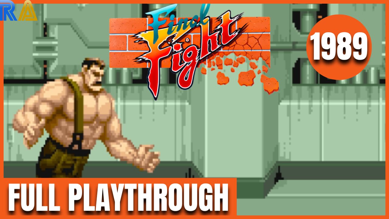 Final Fight Arcade (1989) Full Playthrough with Retro Achievements