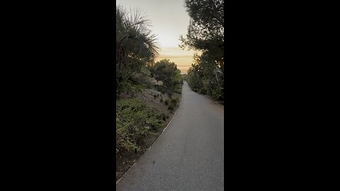 Walking to catch the sunset