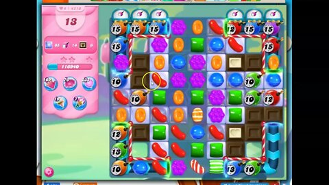 Candy Crush Level 4210 Talkthrough, 18 Moves 0 Boosters