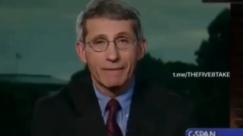 Dr Fauci then …