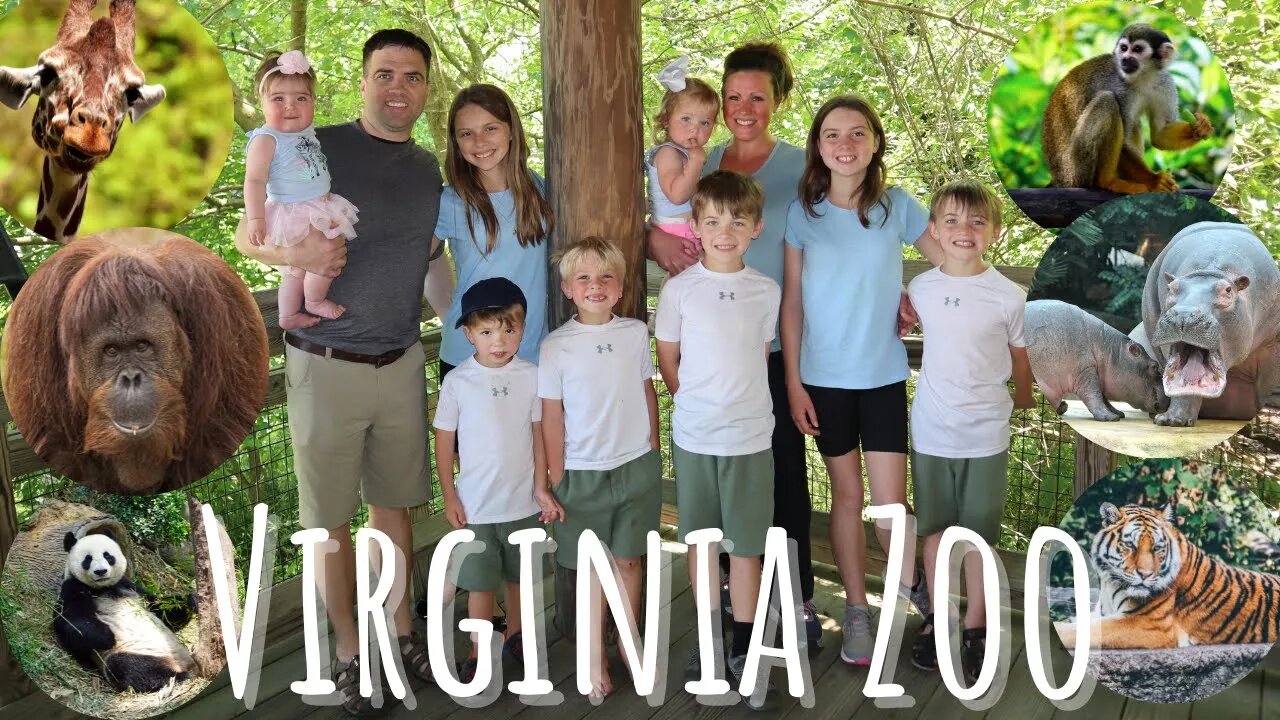 Virginia Zoo-Large Family of 10 Explore the zoo