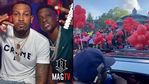 Boosie & Son Tootie Attend Candlelight Vigil For Rapper Trouble! 🙏🏾