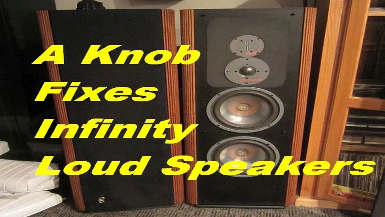A Knob Fixes Infinity Loud Speaker (ep 5) Infinity / Emit Satellite Tweeter Build