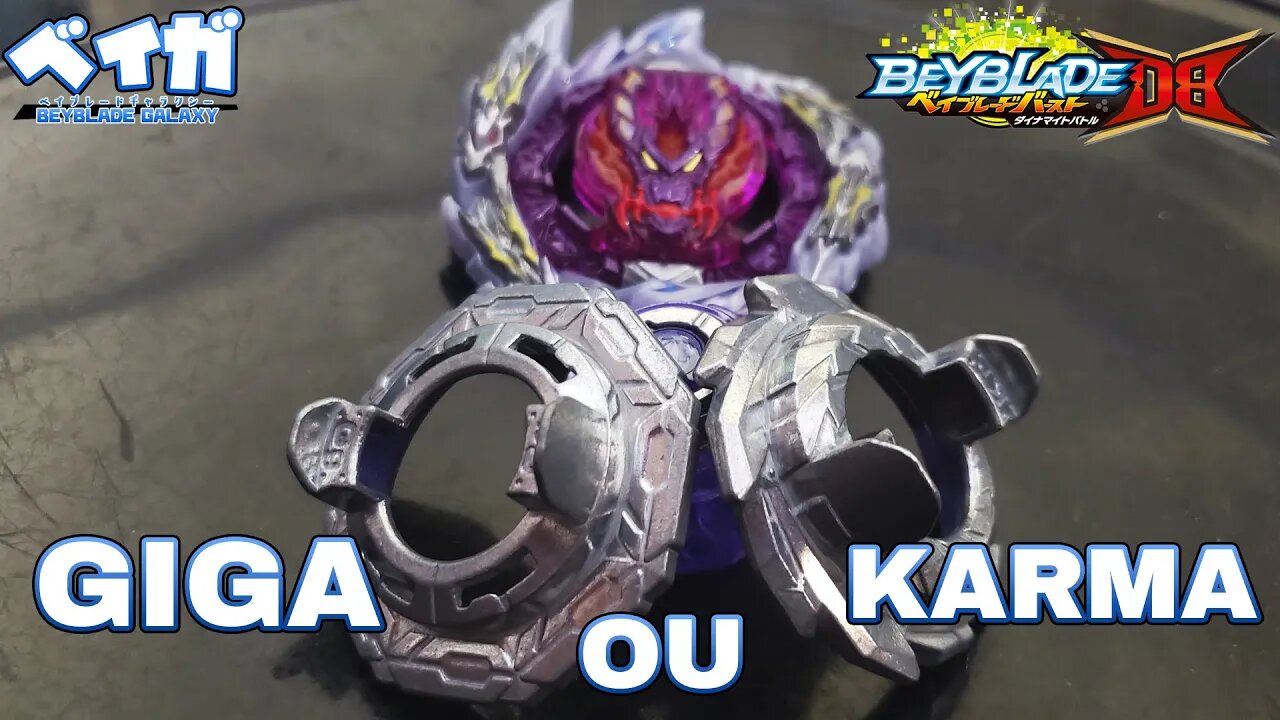 Distribuição de peso! GIGA ou KARMA? - Beyblade Burst ベイブレードバースト
